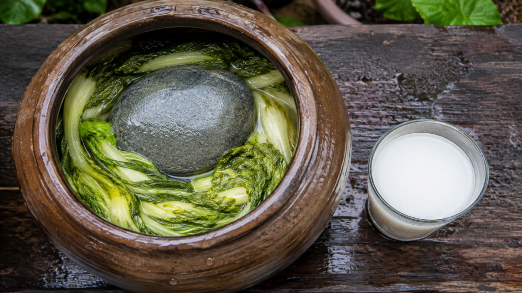 Traditional-vegetable-fermentation-setup-for-capturing-gut-health-probiotics-from-homemade-fermented-foods.