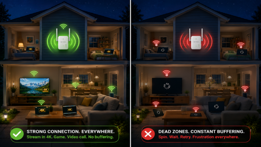 Two different home experiences with the same internet wireless extender