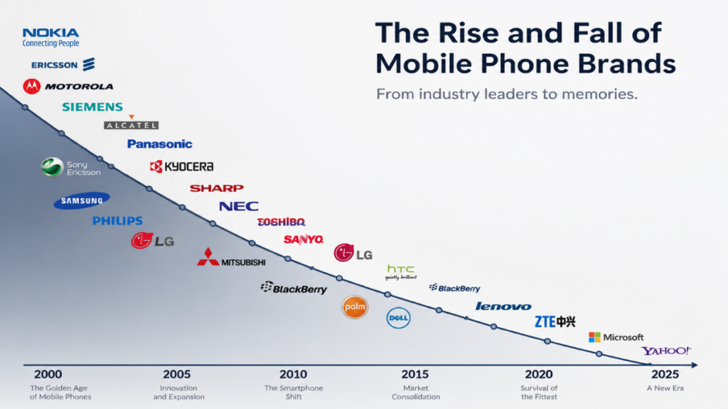 Why first smartphone brands disappeared