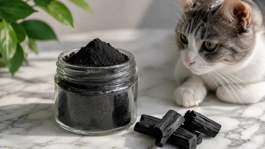 activated-charcoal-powder-jar-prepared-for-continuous-apartment-air-purification