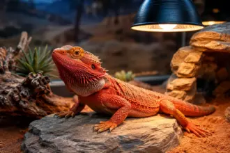 advanced desert biosecurity and environmental optimization methods in a bearded dragon cage setup
