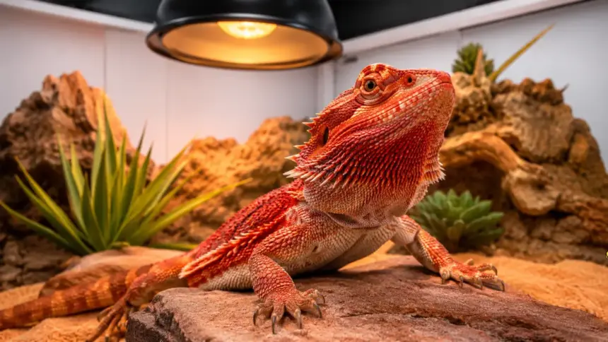 advanced desert biosecurity and environmental optimization methods in a bearded dragon tank