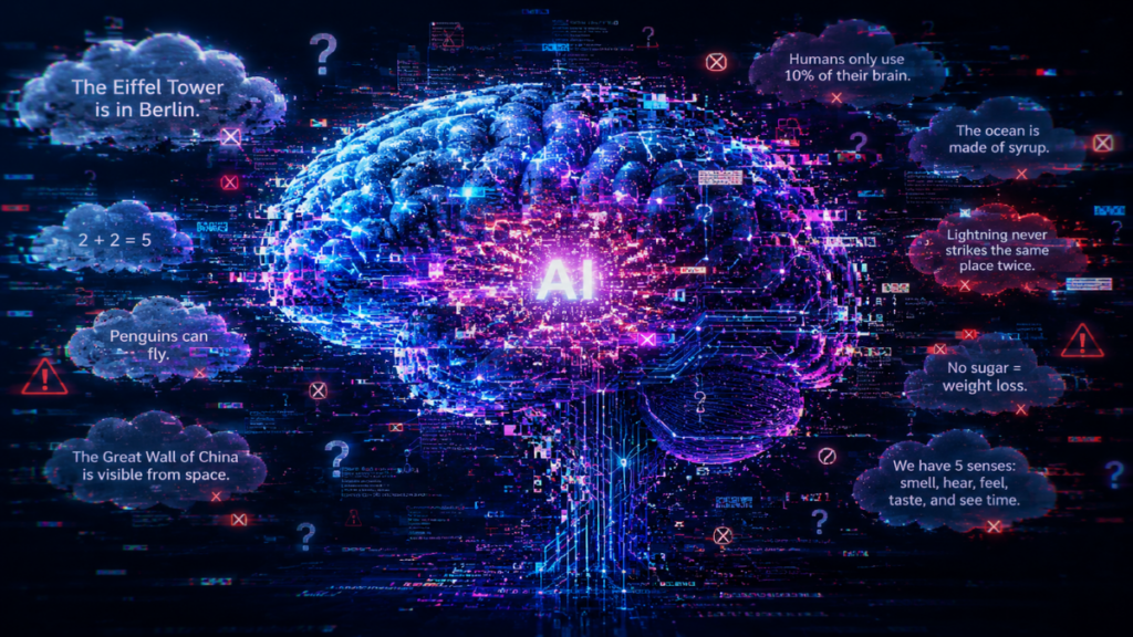 Artificial AI hallucination caused by low-quality data scraping
