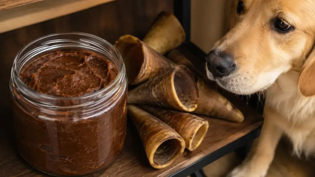 aromatic-salmon-paste-jar-ready-for-canine-treat-toy-enrichment