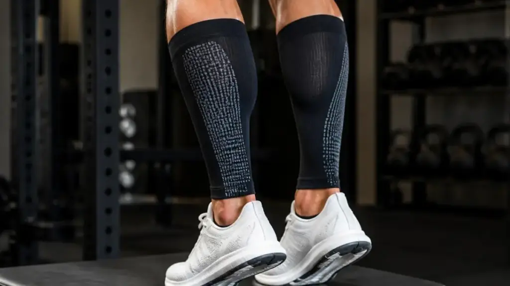 athlete-flexing-calves-to-aid-muscle-pump-circulation