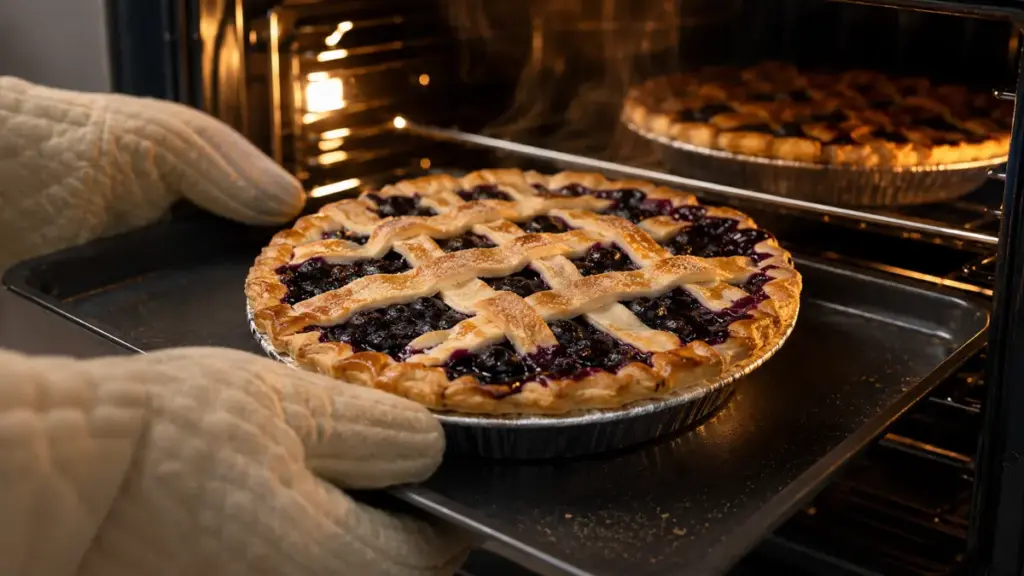 baking-fresh-berry-pies-in-a-kitchen-oven