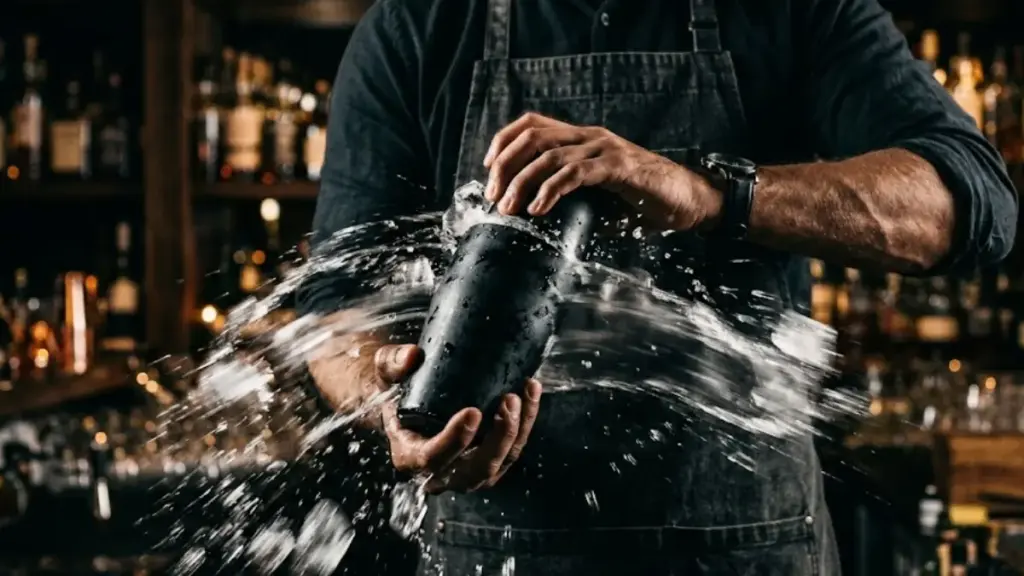 bartender-shaking-mixed-drinks-vigorously-to-trigger-optimal-ice-dilution