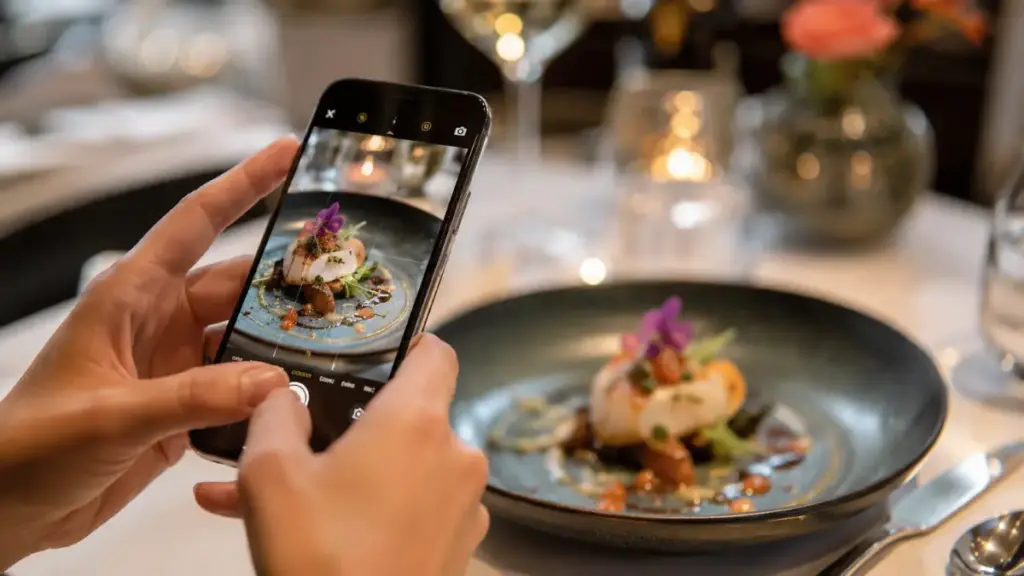 best-restaurants-new-york-diner-photographing-gourmet-plate