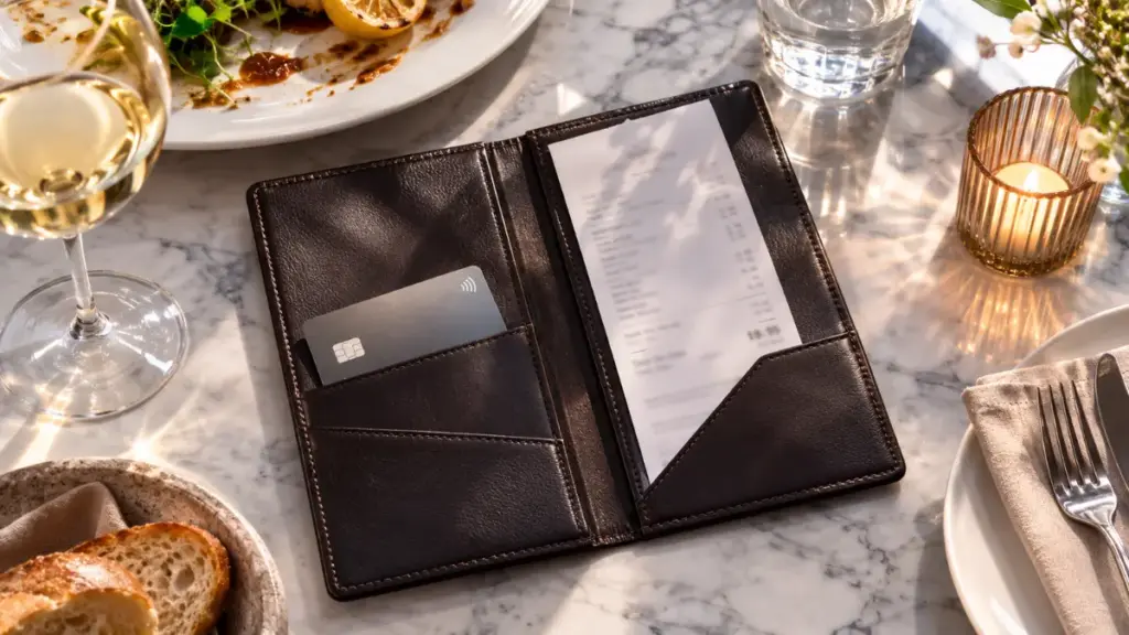 best-restaurants-new-york-leather-bill-booklet-receipt