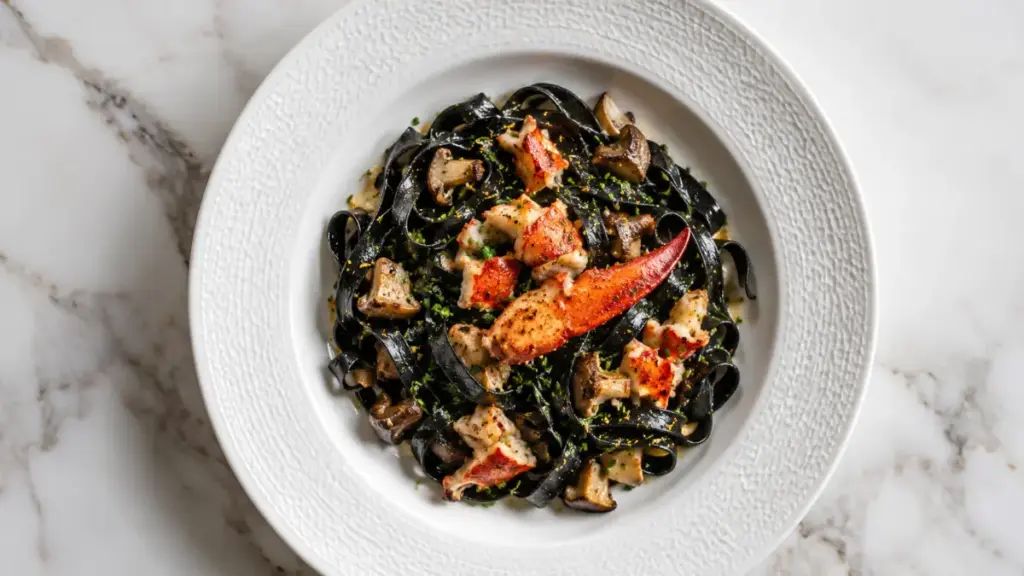 best-restaurants-new-york-squid-ink-seafood-pasta-plate