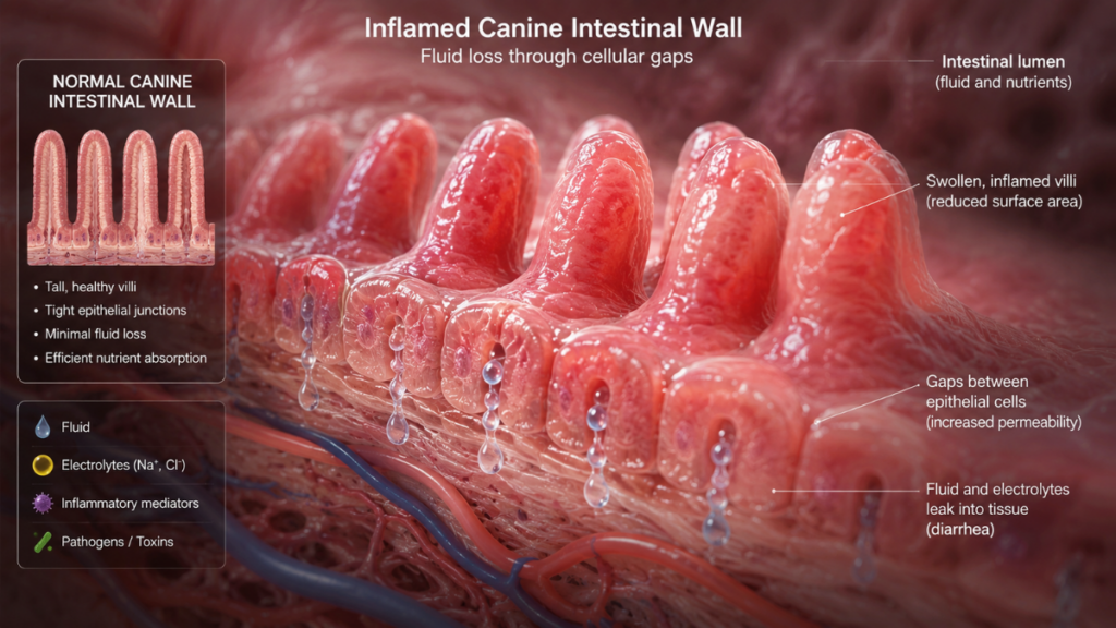 inflamed-canine-intestinal-wall-villi-cells-bland-diet-for-dogs-with-diarrhea