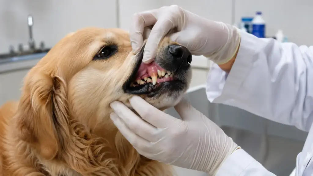 checking-oral-mucosa-rabies-injection-for-dog