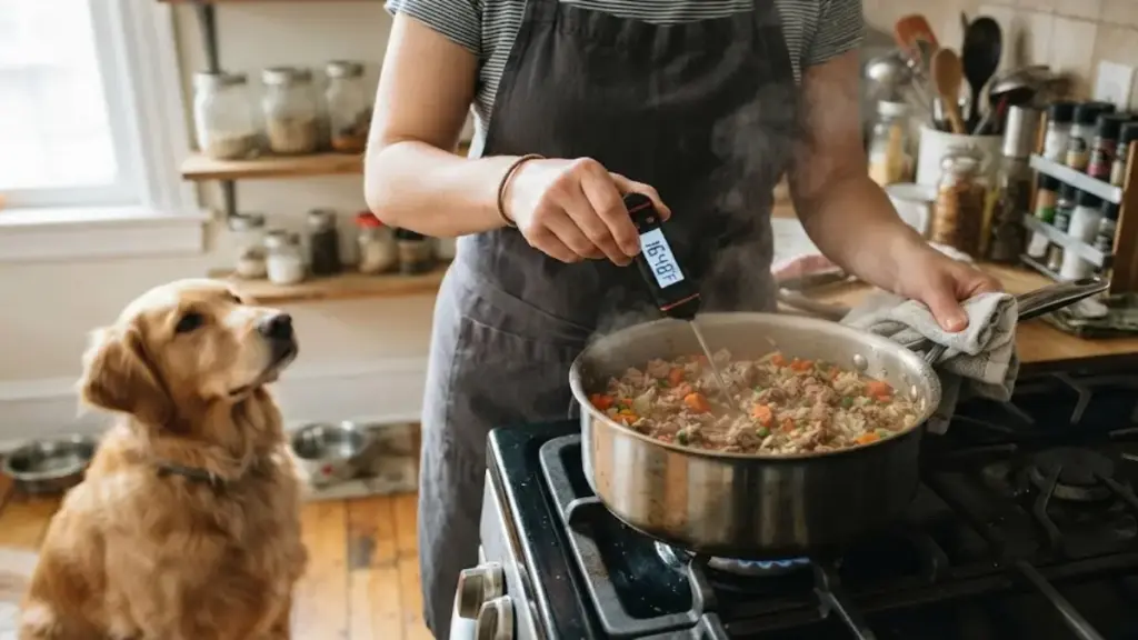 checking-the-temperature-of-cooking-dog-food-with-a-thermometer-after-food-recalls-dog