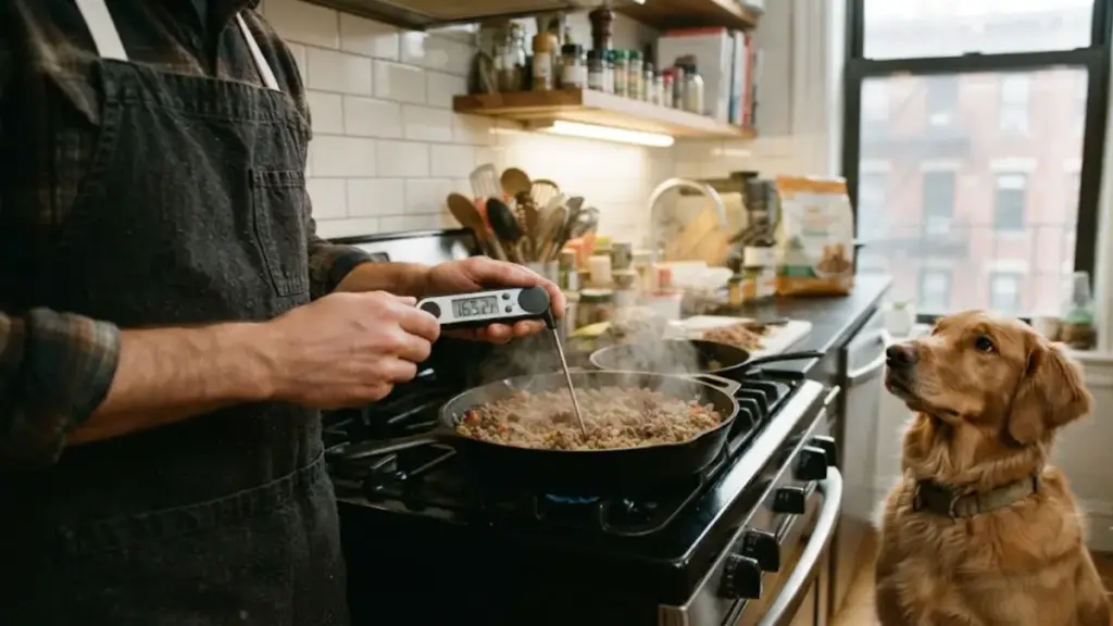 checking-the-temperature-of-cooking-dog-food-with-a-thermometer-dogg