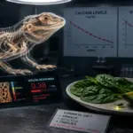 clinical veterinary setup showing toxic foods that define a dangerous bearded dragon diet