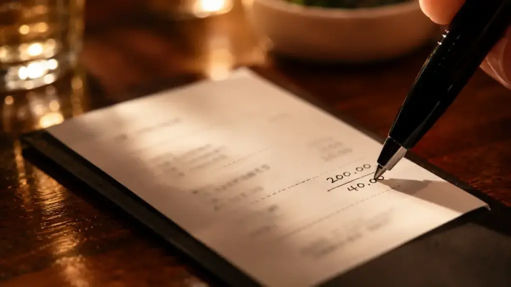 close-up-of-a-hand-writing-on-a-restaurant-receipt-on-a-counter-ukl
