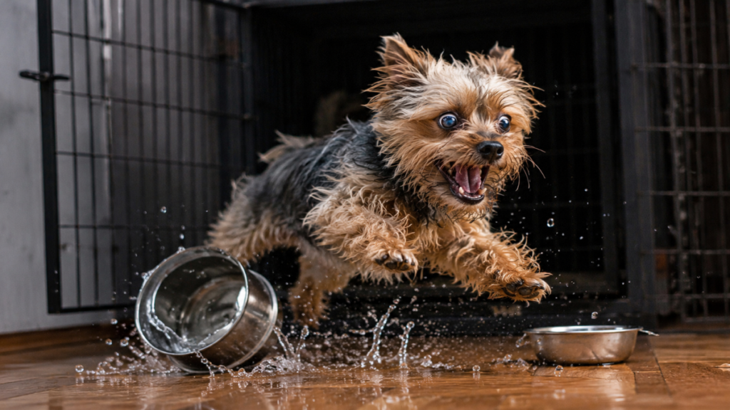 Hyperactivity driven by the harmful effects of a canine kennel
