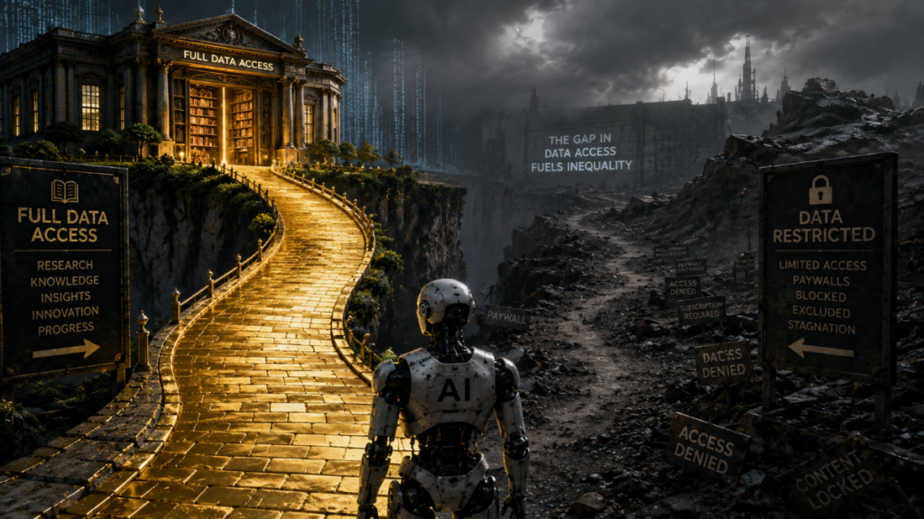 The unequal battlefield of Artificial AI data access and corporate reach
