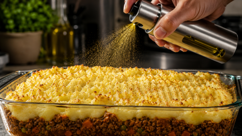  spraying-olive-oil-mist-on-potato-topping