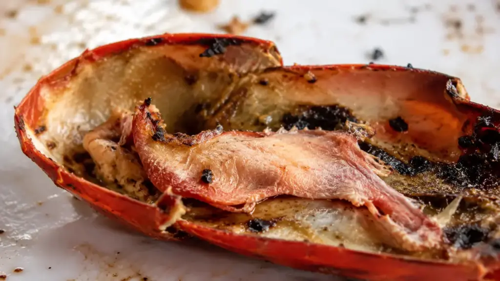 dehydrated-rubberized-crustacean-meat-due-to-low-temperature-cooking-blunders