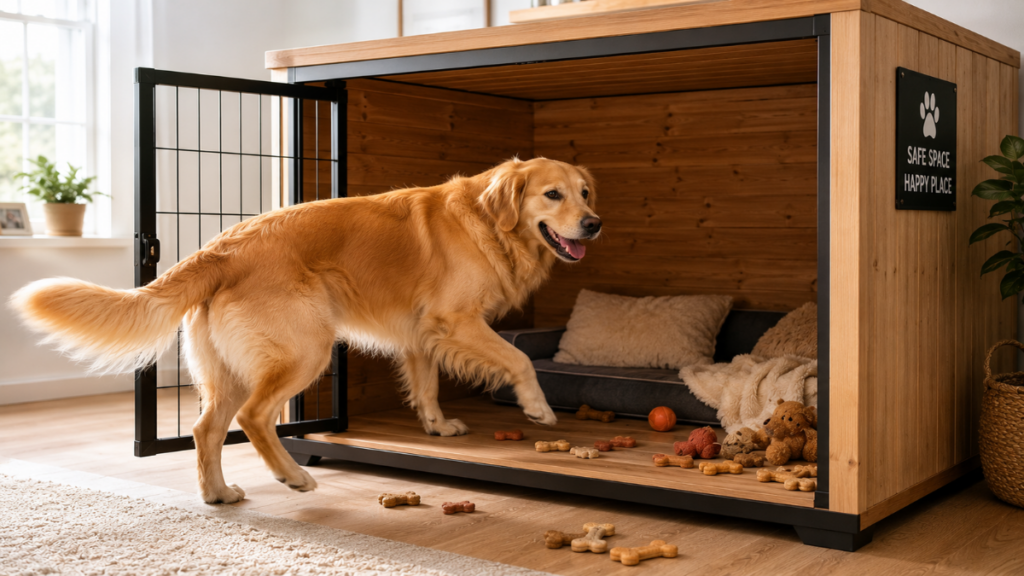Desensitization reducing the harmful effects of a canine kennel
