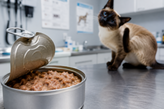 diagnostic evaluation for signs of cat allergy to canned food