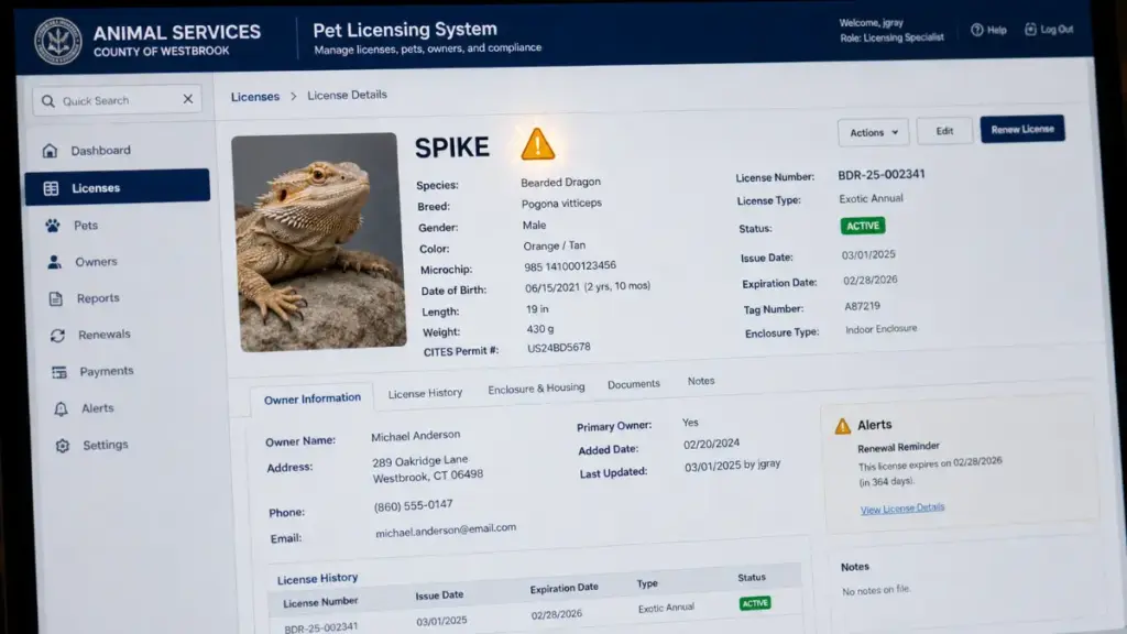 digital-database-interface-tracking-long-term-recovery-metrics-following-toxic-bearded-dragon-food-exposure