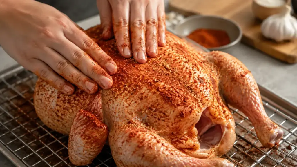 digital-meat-thermometer-checking-the-core-temperature-of-smoked-poultry