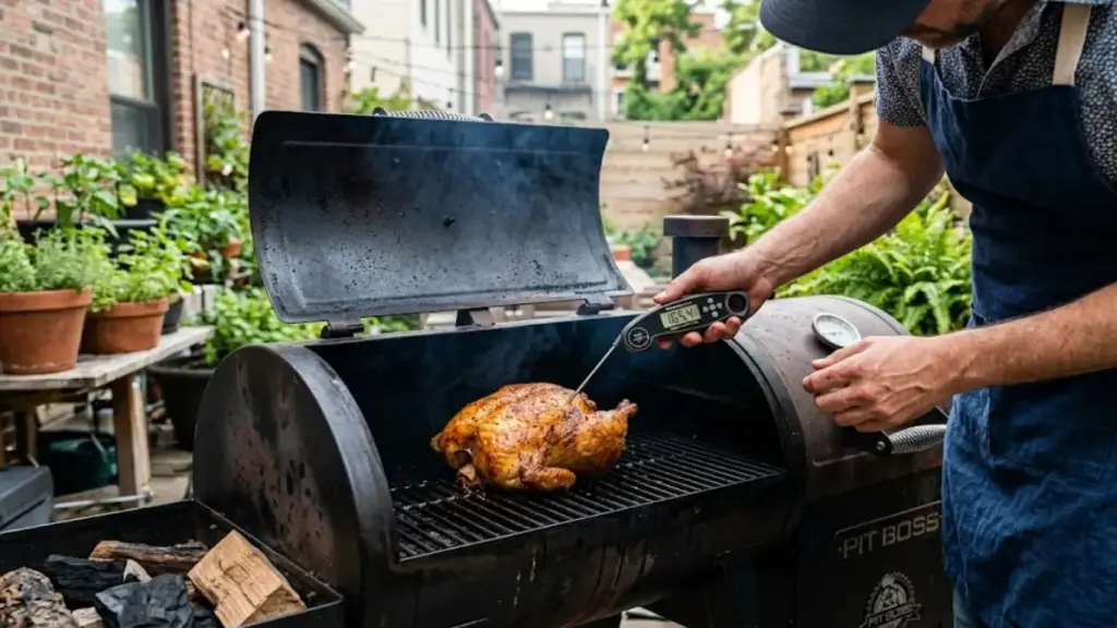 digital-meat-thermometer-probe-checking-the-core-of-a-golden-baked-pastry