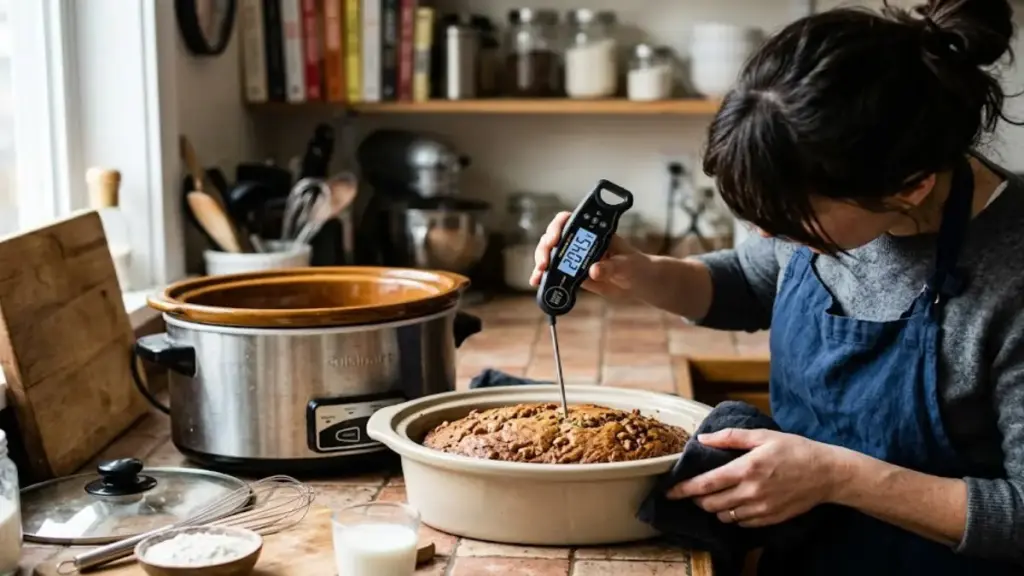 digital-meat-thermometer-probe-checking-the-core-of-a-golden-baked-pastry