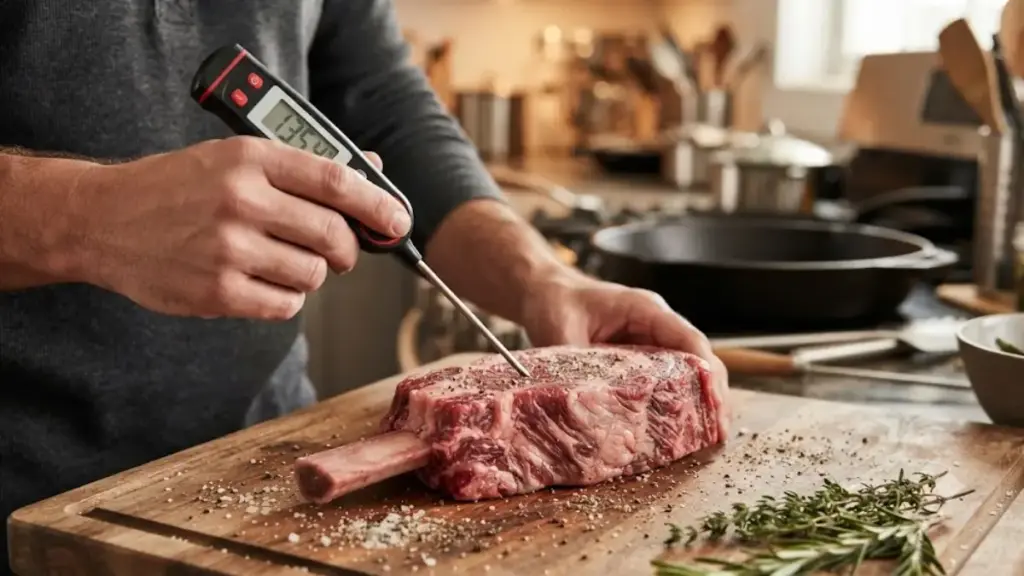 digital-meat-thermometer-probe-checking-the-core-of-cooked-beef-for-the-beef-shortrib-recipe