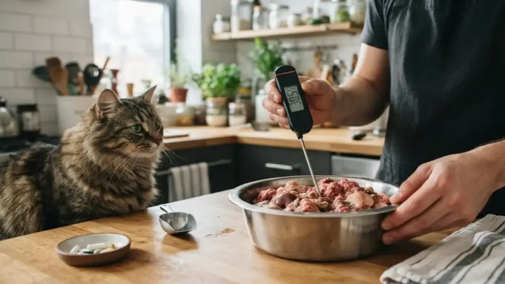 digital-medical-thermometer-checking-food-temperature-for-feline-aggression-treatment-pet-pet
