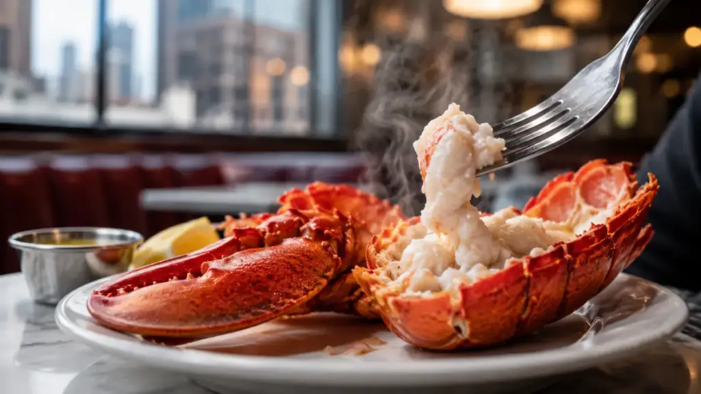 elegant-restaurant-diner-enjoying-a-gourmet-seafood-dinner-presentation