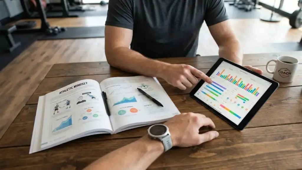 fitness-coach-reviewing-lifestyle-charts-on-a-digital-tablet