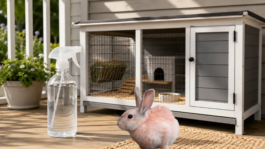 formulating-natural-acetic-acid-sprays-to-sanitize-enclosure-spaces-for-a-rabbit-flea-treatment