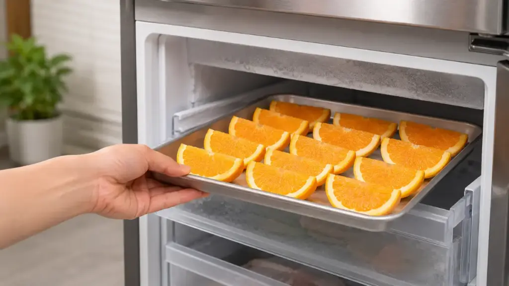 freezing-fresh-orange-slices-neatly-inside-a-refrigerator