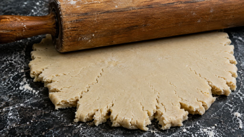 rolling-out-pastry-flour-dough-causing-cracks-in-gluten-free-flour-tortillas