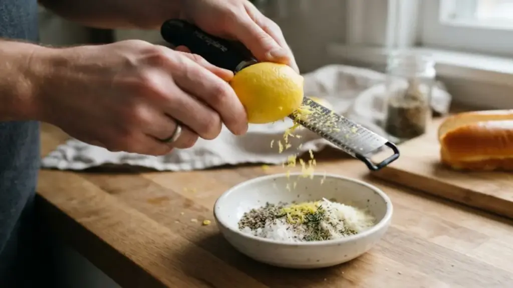 grating-fresh-lemon-zest-into-a-bowl-of-savory-spices