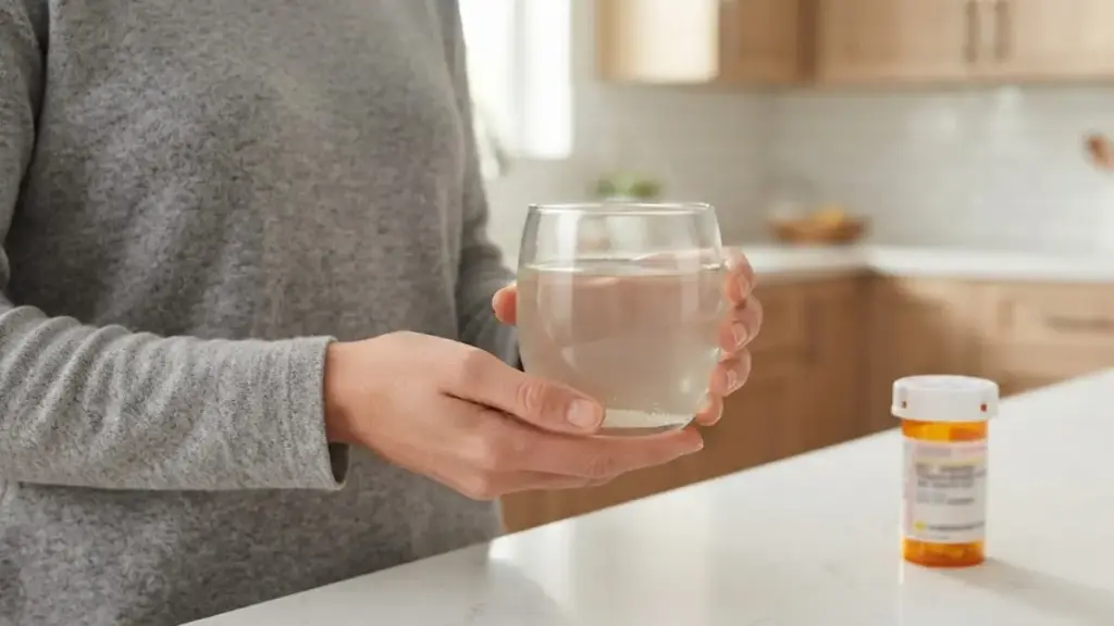 hands-holding-a-glass-of-warm-water-for-medication-binge-eating-recovery

