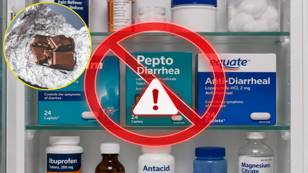 Unsafe anti diarrheal medications avoided in emergency treatment after consuming chocolate recall products protocols