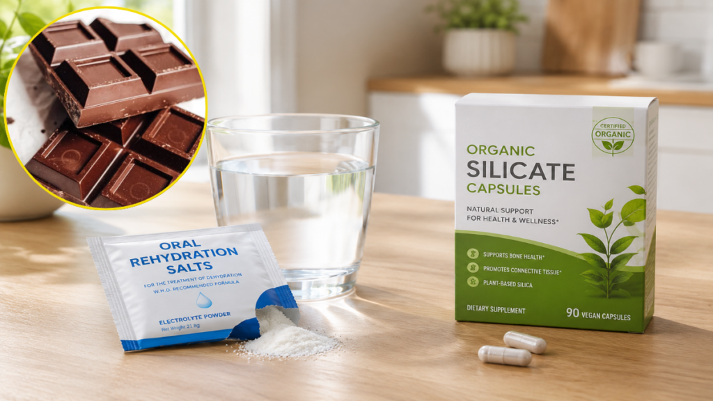Preparing home stabilization materials for emergency treatment after consuming chocolate recall products