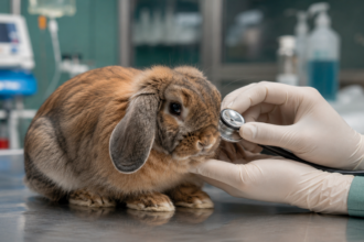 how to treat a rabbit with diarrhea veterinary examination