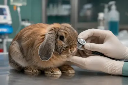 how to treat a rabbit with diarrhea veterinary examination