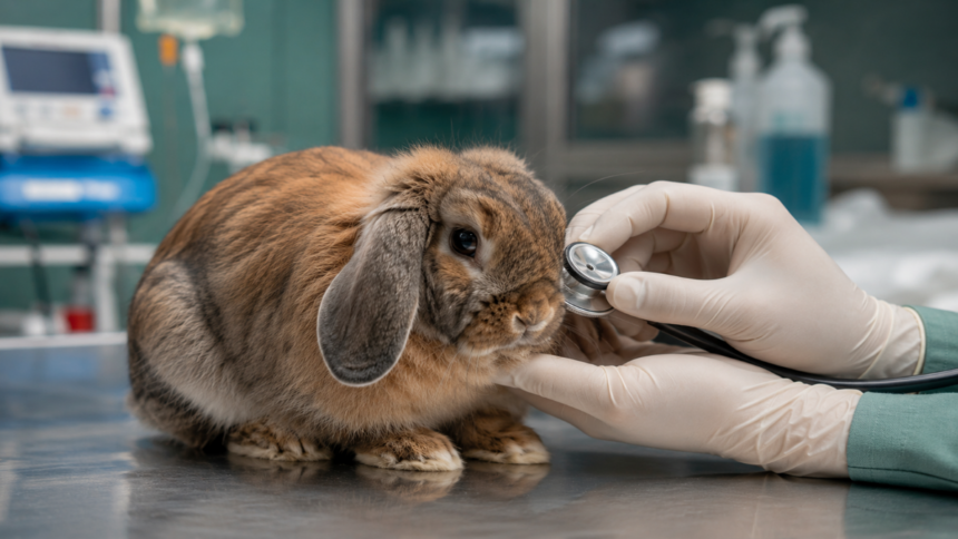how to treat a rabbit with diarrhea veterinary examination