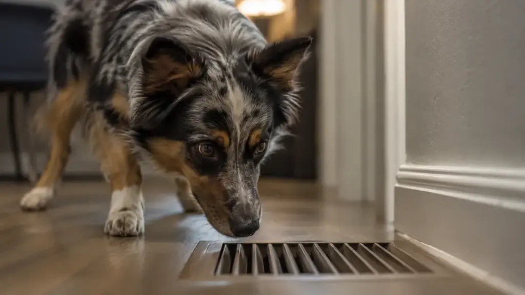 hyperactive-working-dog-staring-anxiously-at-an-indoor-apartment-vent