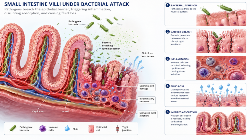 Intestinal cell breakdown analysis for the emergency treatment after consuming chocolate recall products handbook