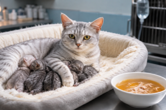 medical care for mother cat after giving birth