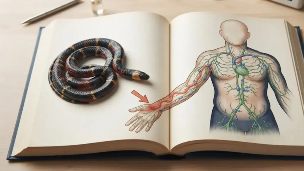 medical-textbook-page-showing-lymphatic-system-pathways-and-toxin-transfer-snake-snake