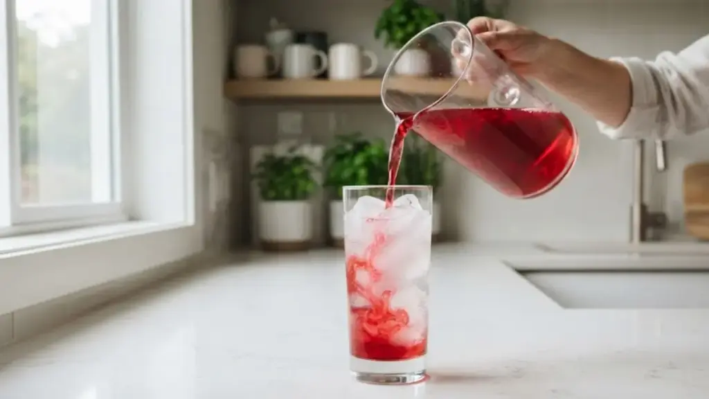 mixing-cranberry-juice-and-club-soda-to-replace-hazardous-alcoholic-beverages