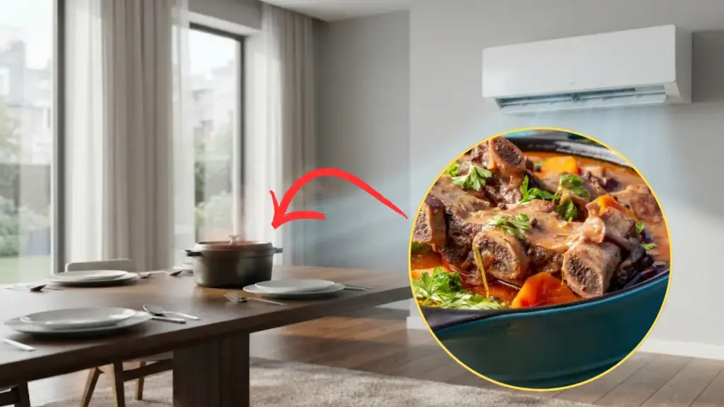 modern-wall-mounted-air-conditioner-panel-cooling-an-apartment-dining-room-for-the-beef-shortrib-recipe
